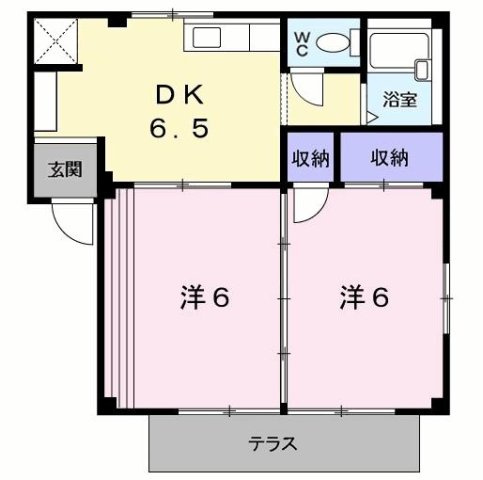 メロディハイツの間取り
