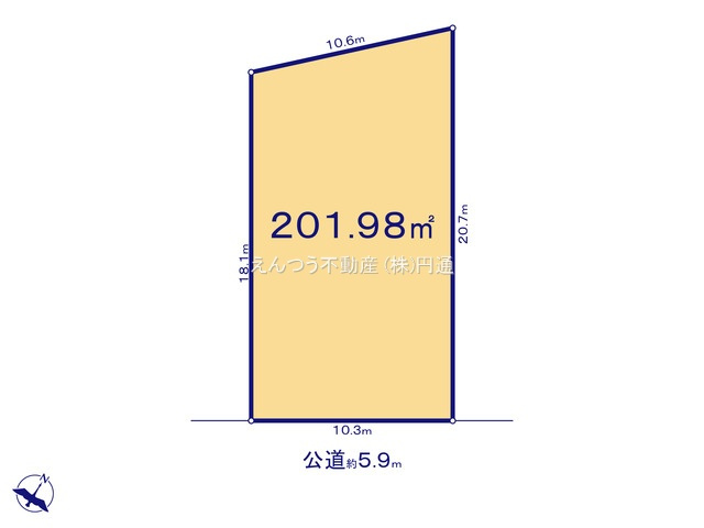旭台3丁目の土地図