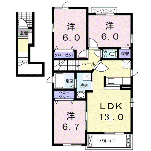 フラワーの間取り
