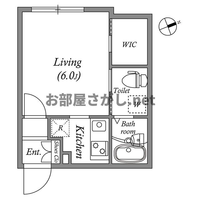 ＭＯＤＵＬＯＲ祐天寺【駅近／2026年1月入居可】の間取り
