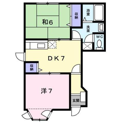 アムール幸　Ａの間取り