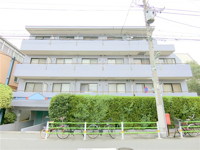 菱和パレス大森西の外観|1992年9月築　RC鉄骨鉄筋コンクリート造地上4階建て総戸数42戸の分譲賃貸マンション　
東京都大田区大森西6丁目　京急本線梅屋敷駅徒歩6分、大森町駅徒歩10分