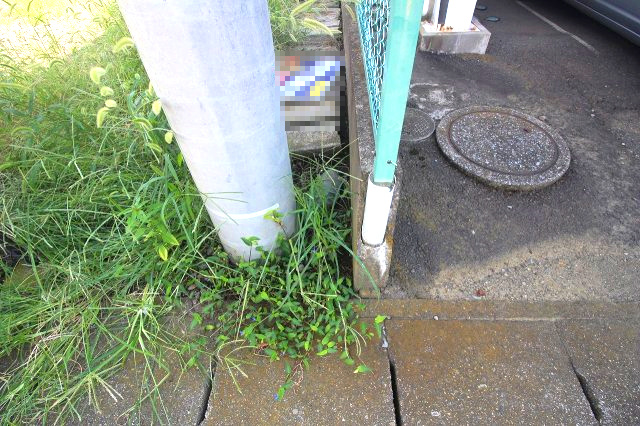 下野市駅東４丁目　の外観|南側隣地との境界