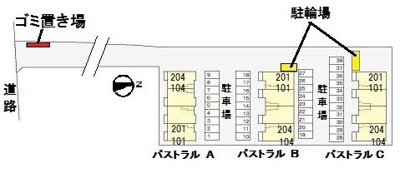 【駐車場】 | パストラルＢ