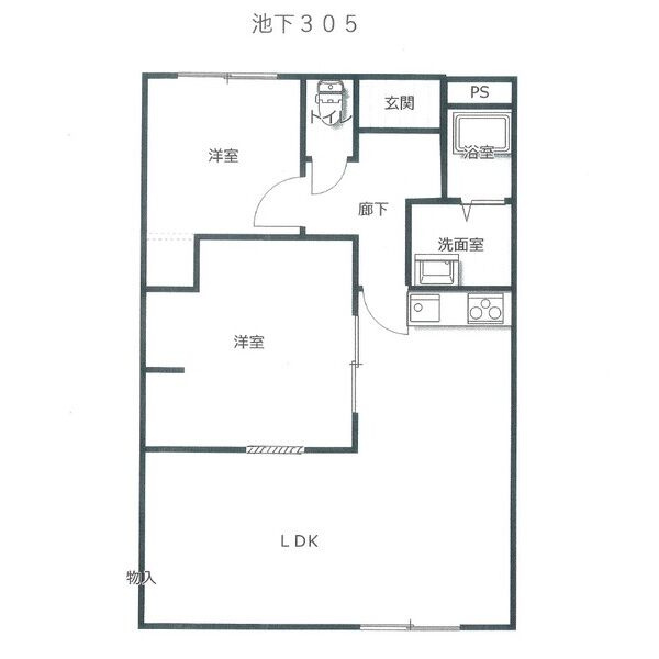 ピボットマンション池下の区画図