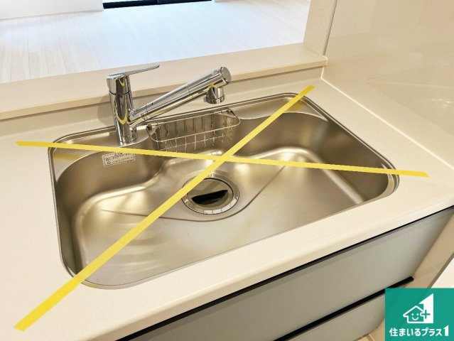 加古川市平岡町二俣　新築一戸建ての設備|広々としたシンクで食器洗いも楽々！