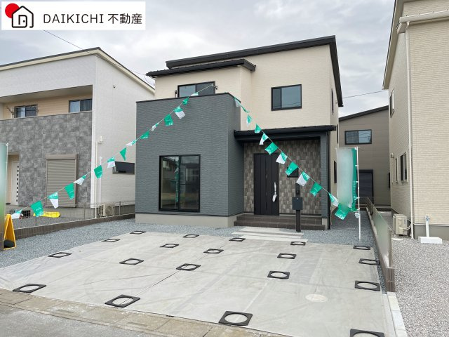 【外観】 | 滑川町月の輪第２期　ワイウッドコート　新築戸建　全7棟　5号棟 | 2/16撮影：５号棟