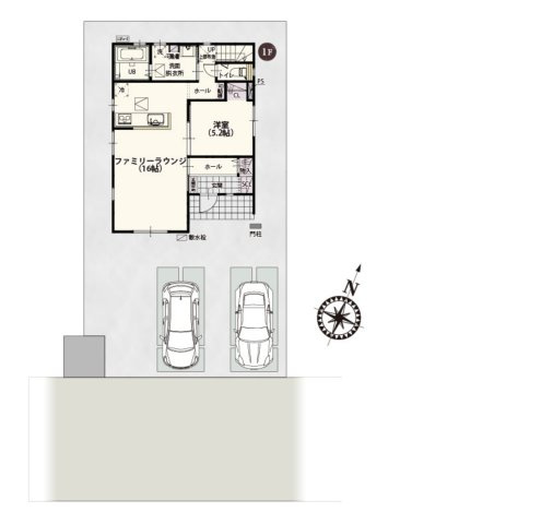 【区画図】 | 滑川町月の輪第２期　ワイウッドコート　新築戸建　全7棟　5号棟