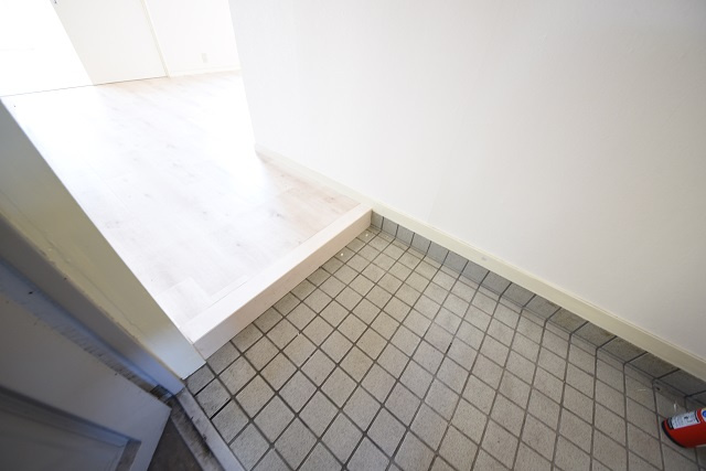 呉日興マンションの玄関