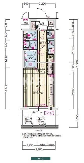 プレサンス京橋ＧＲＥＥＮ　ＹＡＲＤアルミラの間取り