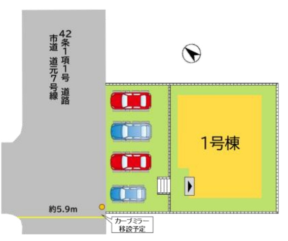 中間市中尾2丁目1期の区画図