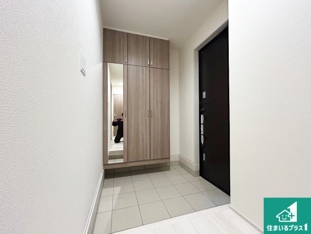 藤井寺市小山　新築一戸建ての外観|周辺は落ち着いた街並みの住宅地！子育てがしやすい住環境です！まだ未完成ですが、現地でしかわからない事もございます。是非一度ご覧ください。