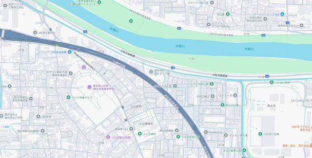 藤井寺市小山　新築一戸建ての地図