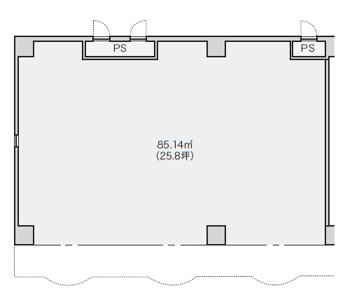 草津市野村６丁目の店舗事務所の間取り