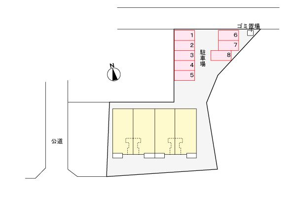 マタン　ブリエⅡの駐車場