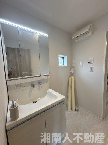 茅ヶ崎市中島　新築戸建の独立洗面台|独立洗面化粧台付き