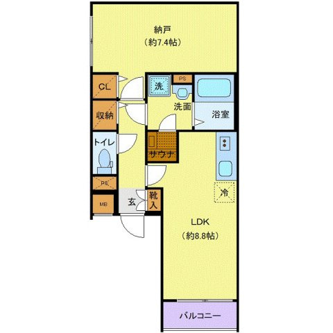 FURVAL八丁堀の間取り