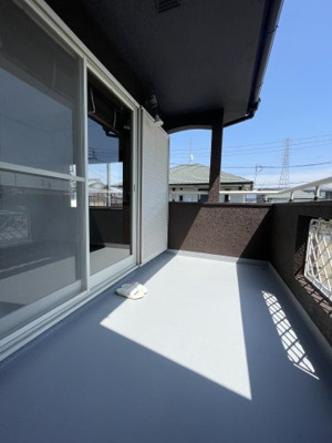 【バルコニー】 | 栗東市岡 | 気持ちのいい空が見渡せる広いバルコニー。