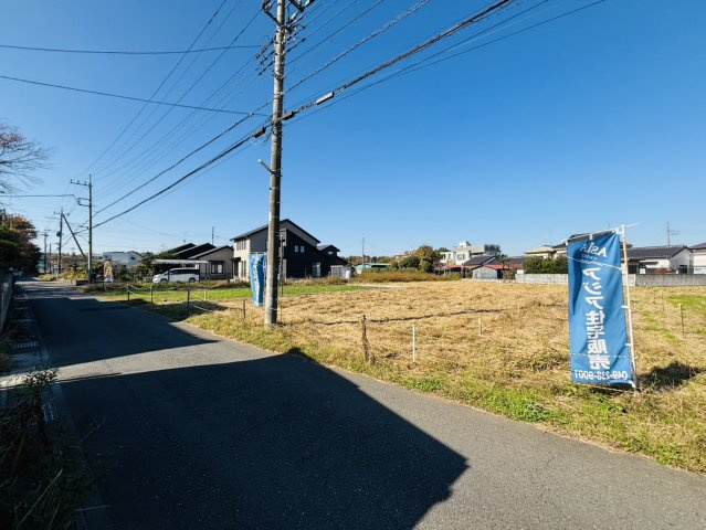 敷地面積　約80坪　売地　川越市笠幡の前面道路含む現地写真|現地（2025年11月）撮影