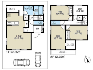 【間取り】 | 習志野市鷺沼台３丁目　中古戸建