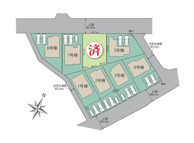 糟屋郡志免町王子2丁目第1-8棟（3号棟）の内観：施工例|多くの時間を過すことになるリビングだからこそ、いつも穏やかな空間・解放感が味わえ毎日が充実します。