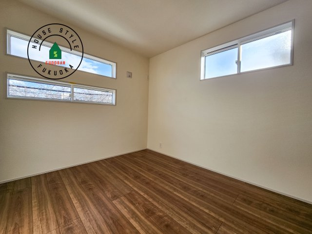 糟屋郡志免町王子2丁目第1-8棟（3号棟）の内観：施工例|将来的に琉球畳を引きますこともできます。