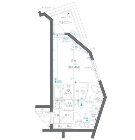 ZOOM碑文谷　ペット相談　デザイナーズ　分譲　角部屋の間取り
