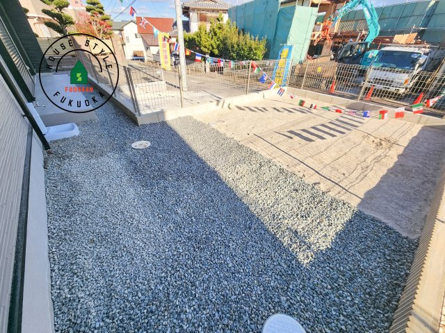 糟屋郡志免町王子2丁目第1-8棟（4号棟）の庭|お庭で自由な時間を過ごせます。