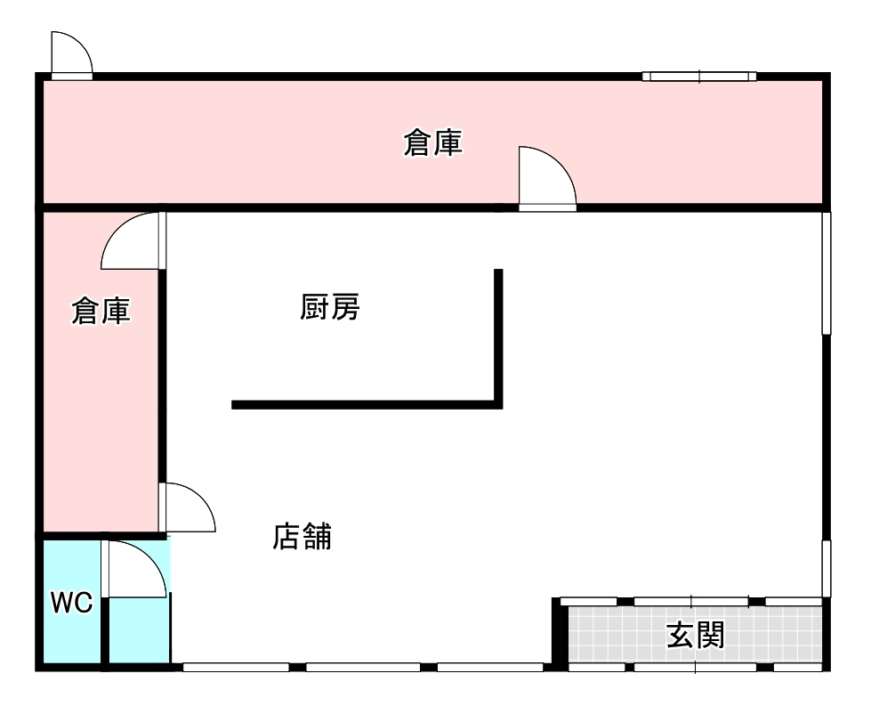 登別市美園町3丁目4-14テナントの間取り