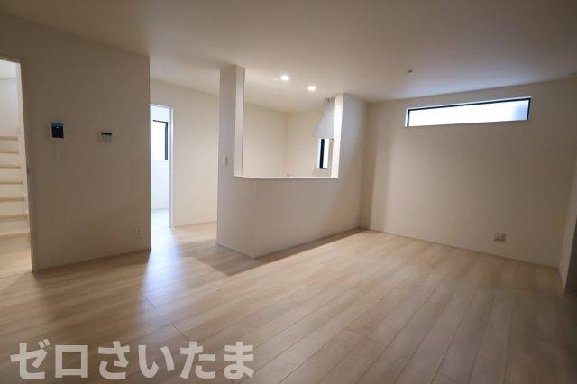 《仲介手数料無料》桜区大字白鍬25-6(全1戸)新築一戸建てハートフルタウンの居間・リビング