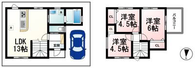 【参考プラン】 | 逢坂１丁目 | 参考プラン①