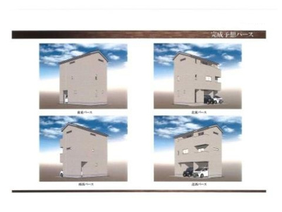 【外観パース】 | 逢坂１丁目 | 完成予想パース②