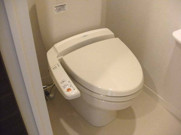和泉市上代町のアパートのトイレ|落ち着いた色調のトイレです