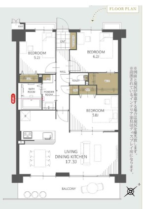 西宮名塩ウィンディヒルズⅠ番館の間取り