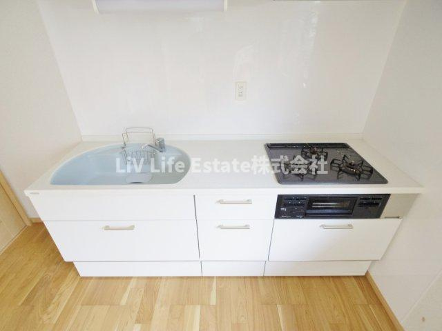東村山市美住町１丁目のアパートのキッチン