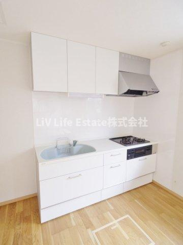 東村山市美住町１丁目のアパートのキッチン