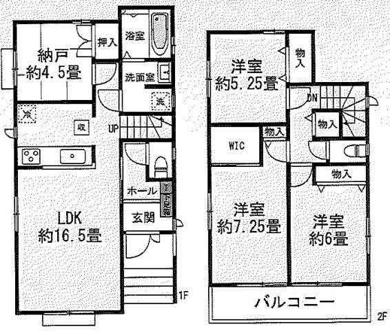 明石市大久保町高丘2丁目　新築戸建の間取り