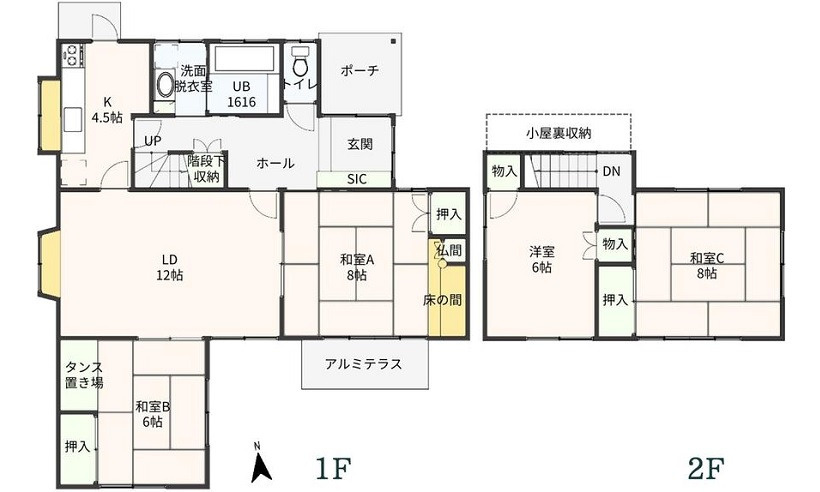 広島市西区山田新町２丁目 の間取り