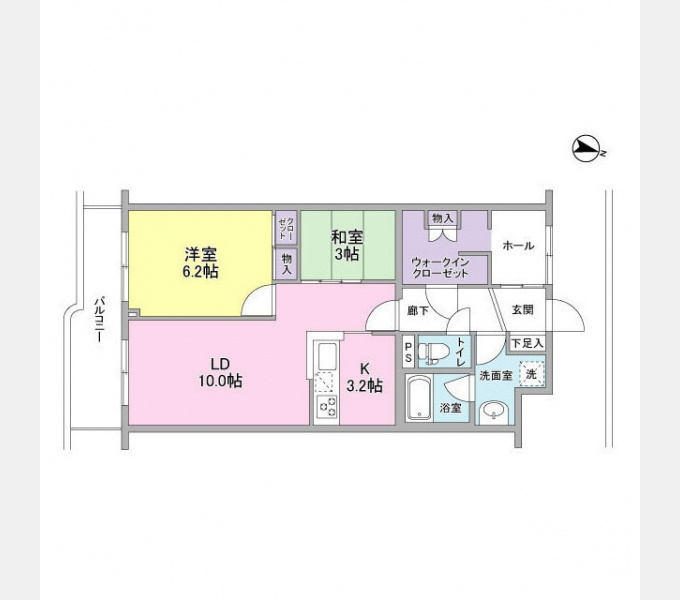 アプリーテ梶ヶ谷の間取り