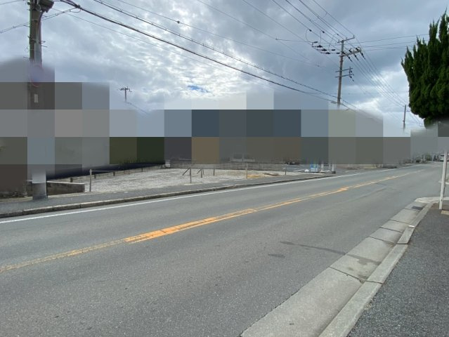 明石市太寺２丁目　売土地の前面道路含む現地写真