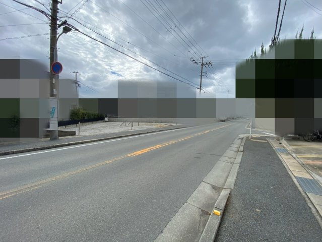 明石市太寺２丁目　売土地の前面道路含む現地写真