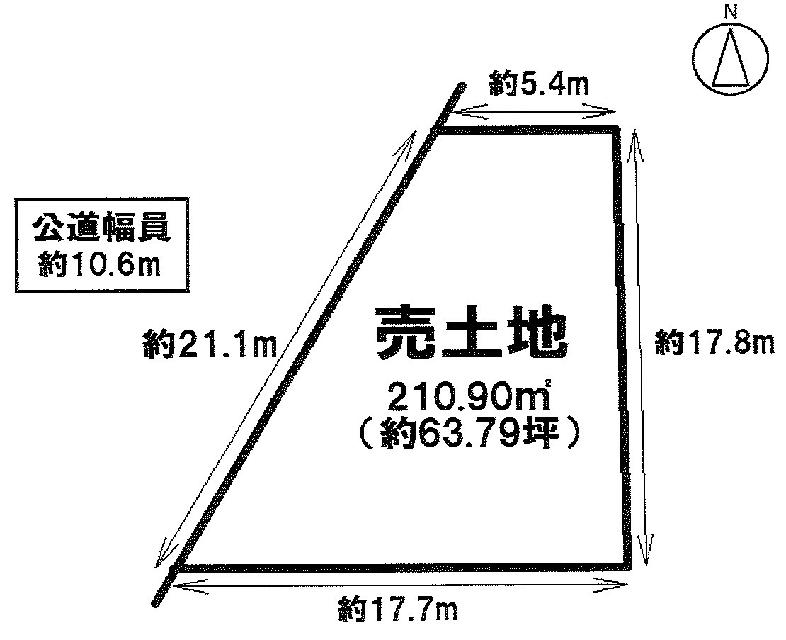 明石市太寺２丁目　売土地の土地図