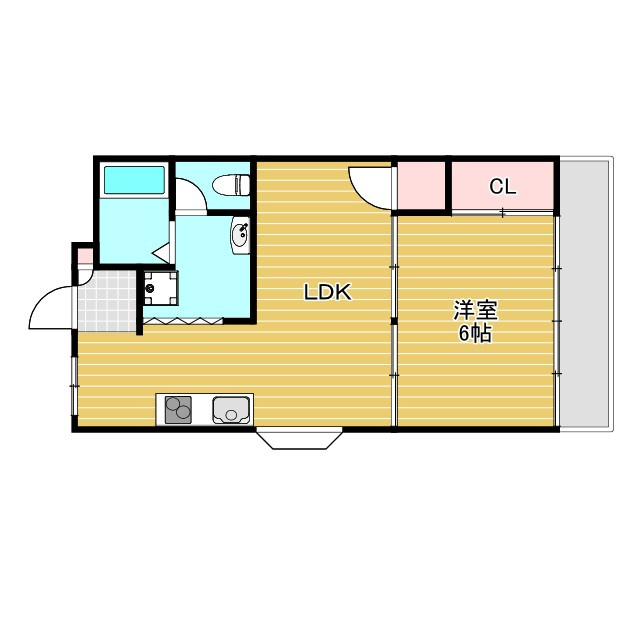 技建ハイツの間取り