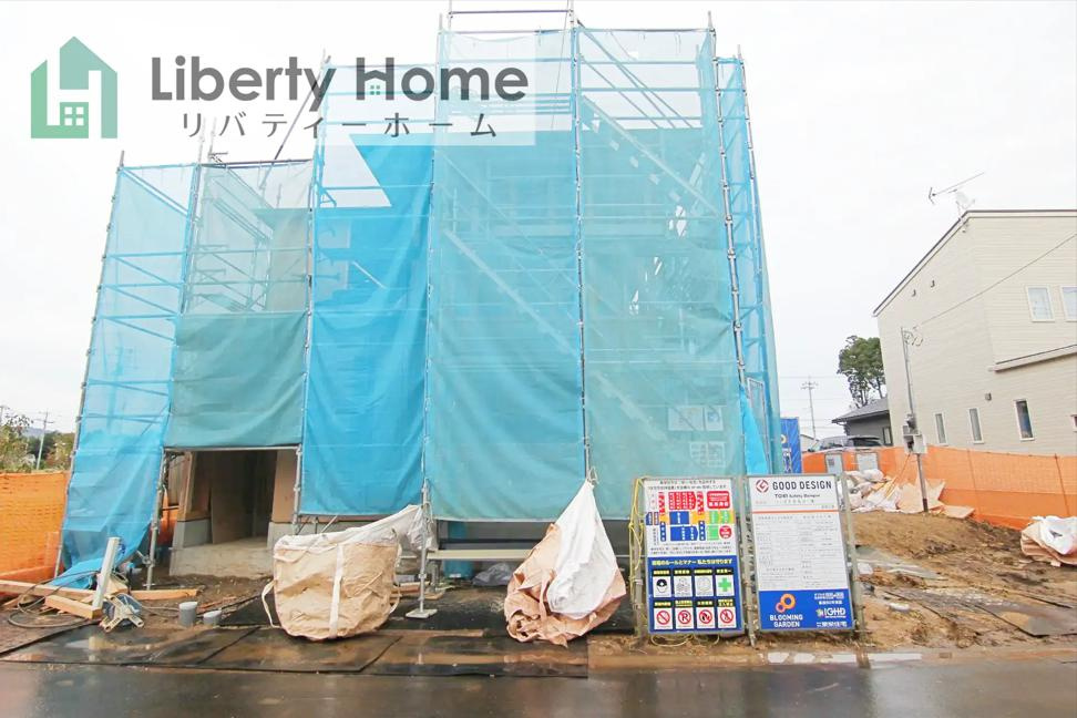 つくば市春風台　新築戸建の前面道路含む現地写真