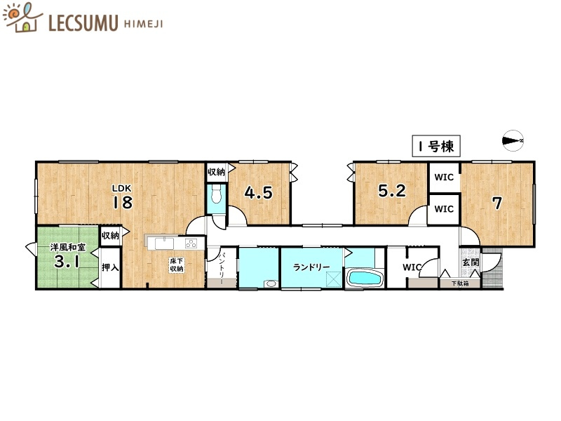 姫路市広畑区早瀬町3期／全2棟の間取り