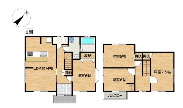 西尾市平坂町の間取り