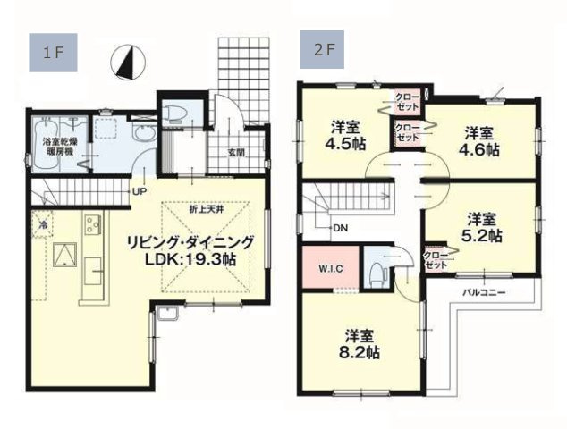 福岡市東区八田3丁目第11-2棟（2号棟）　の区画図|配置図（2号棟）