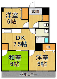 アメニティANの間取り