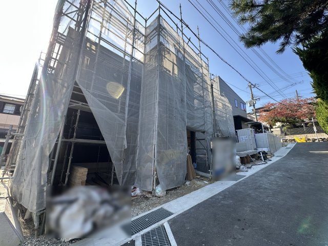 神戸市垂水区仲田2丁目新築戸建２号棟の前面道路含む現地写真|2025年9月21日撮影