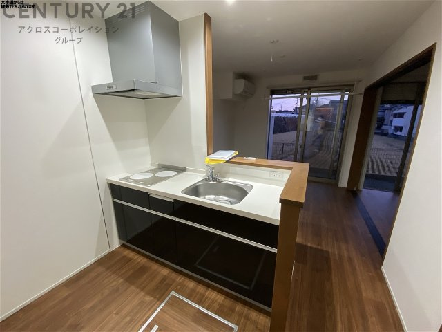 ２口IHコンロのシステムキッチンです
